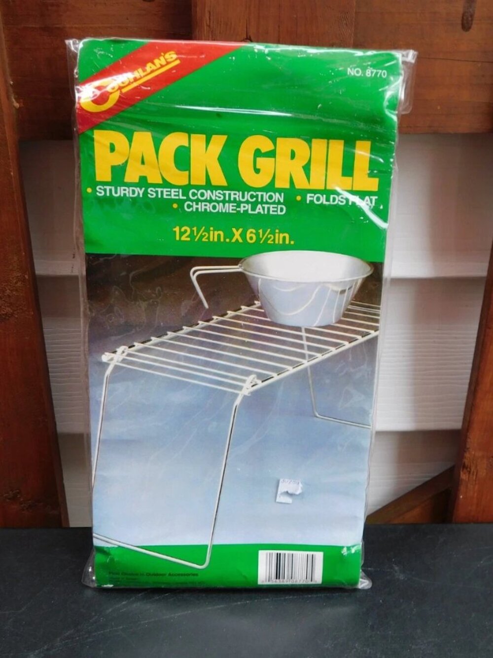 Coghlan's Pack Grill, Folds Flat, Chrome-plated, Camp Survival Kitchen Camping